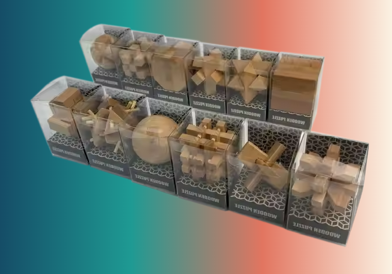 MindKnot Minis – 3D Wooden Brain Teasers
